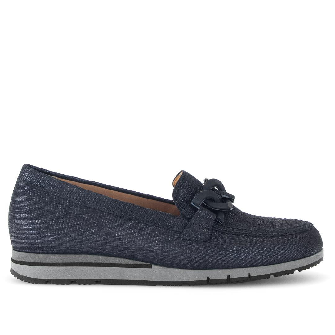 DAMES SPORTIEVE VETERSCHO-Blauw leer