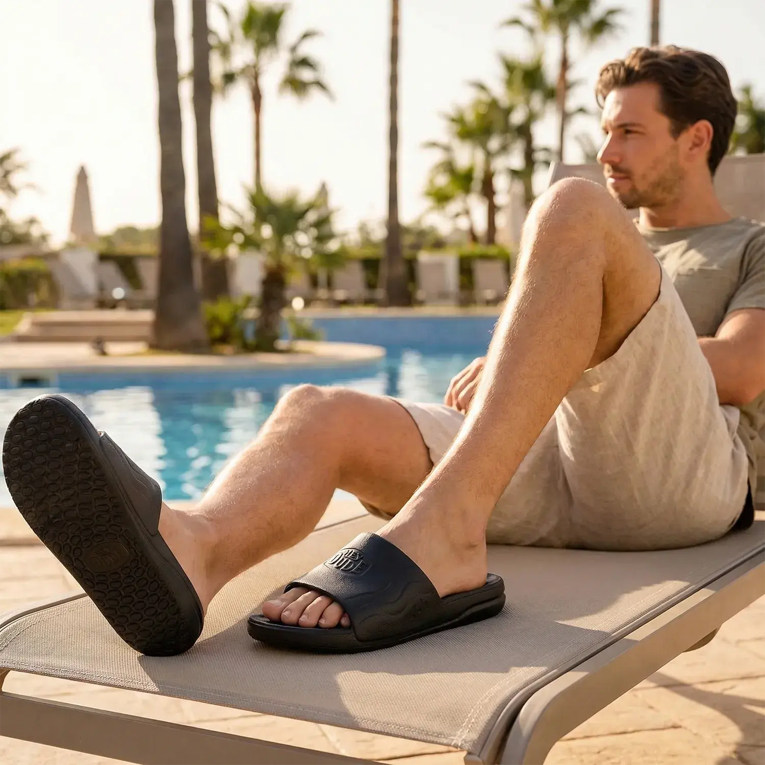 HE SLIPPER/SAND-Zwart diversen