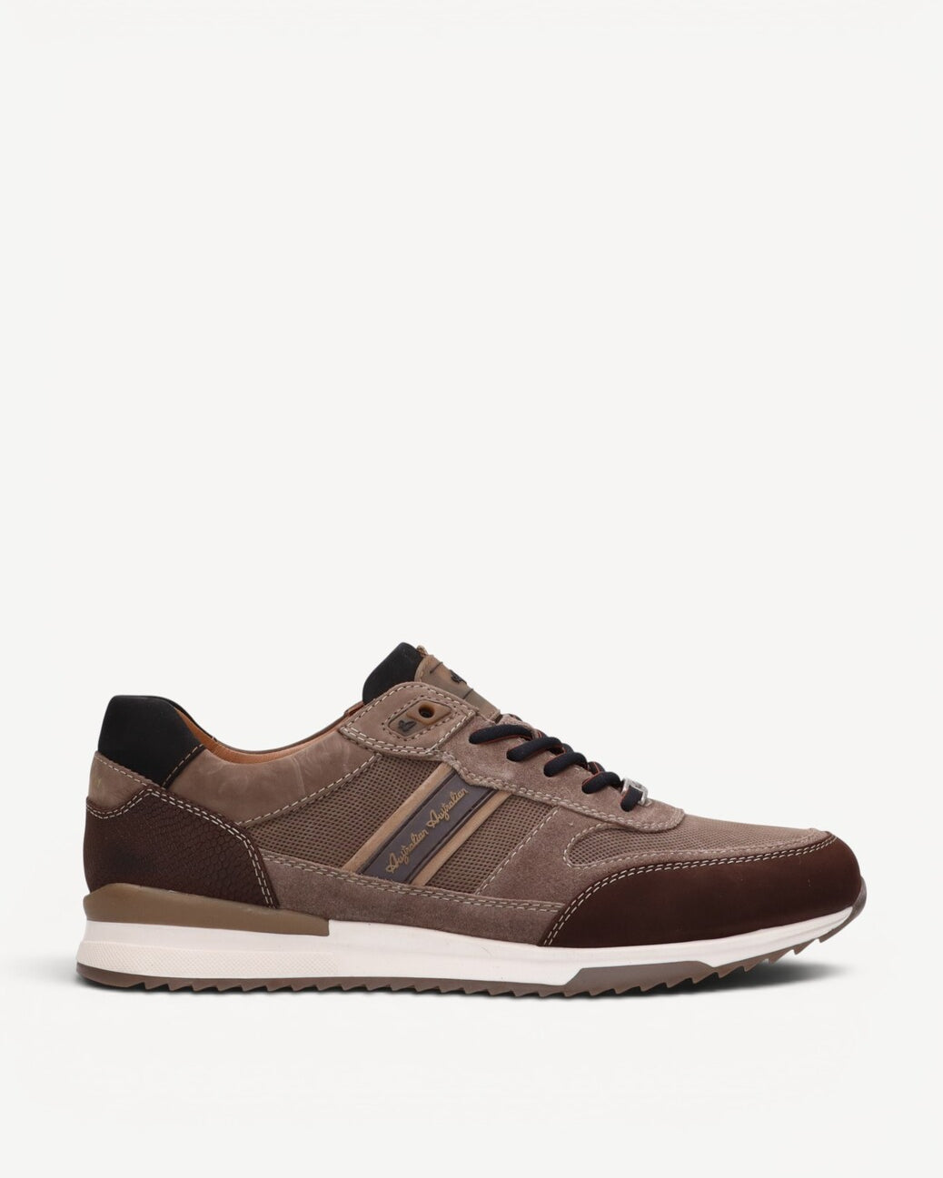 Heren veterschoenen-Beige suède/nubuck