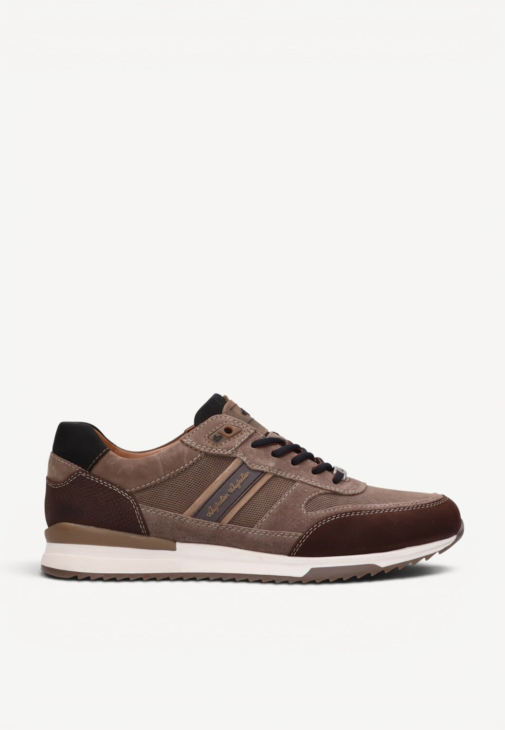 Heren veterschoenen-Beige suède/nubuck