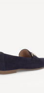 DAMES INSTAPSCHOENEN-Blauw suède/nubuck