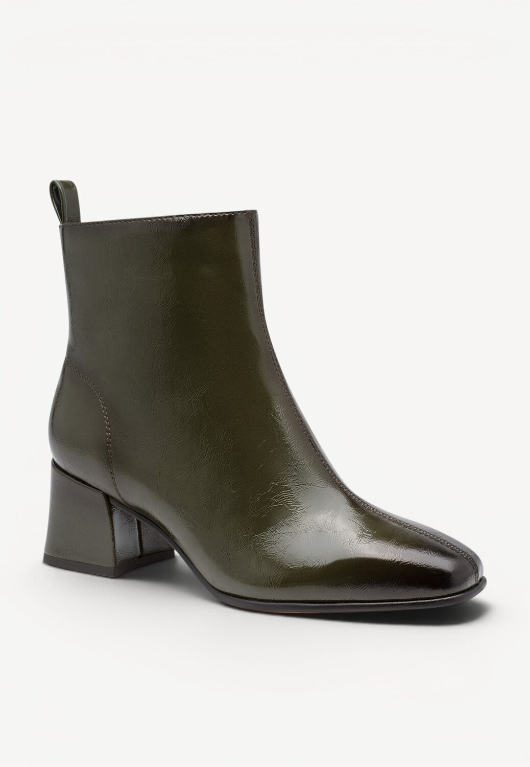 DAMES BOOTS+KORT LAARS-Groen lak