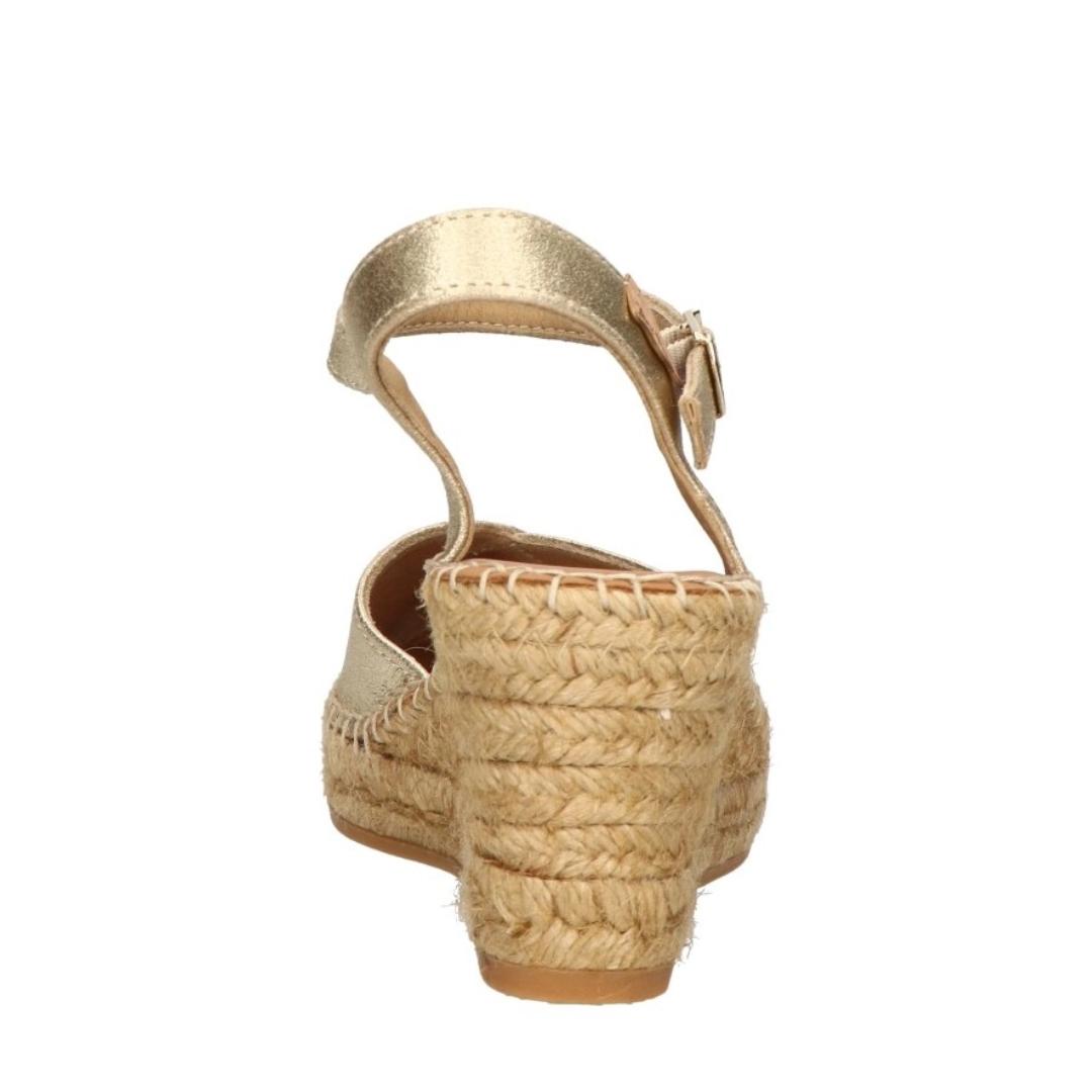 MUIL +SLINGBACK-Goud leer