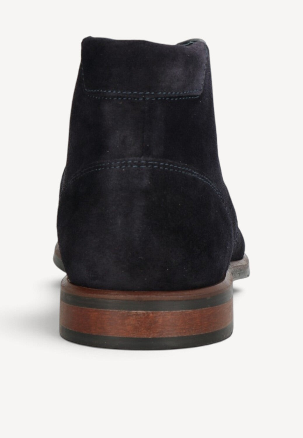 Heren veterschoenen-Blauw suède/nubuck