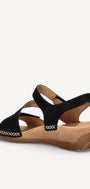 DAMES OPEN SCHOENEN-Zwart suède