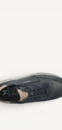 Heren veterschoenen-Blauw leer