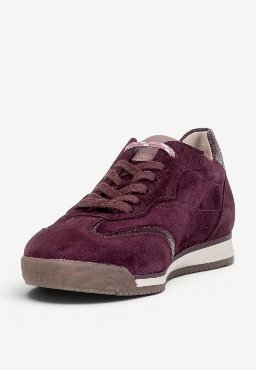 DAMES SPORTIEVE VETERSCHO-Rood suède/nubuck