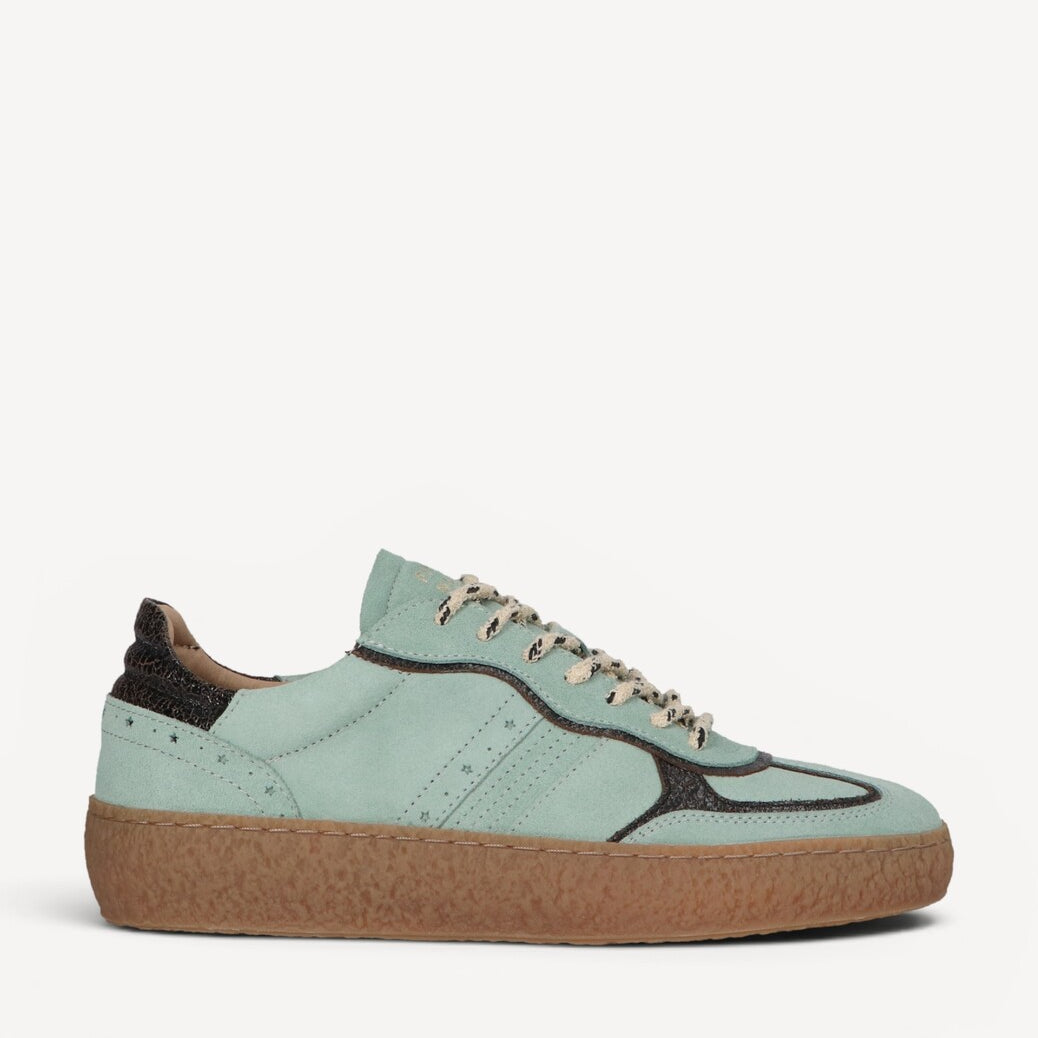 DAMES SPORTIEVE VETERSCHO-Groen suède/nubuck