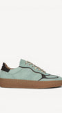 DAMES SPORTIEVE VETERSCHO-Groen suède/nubuck