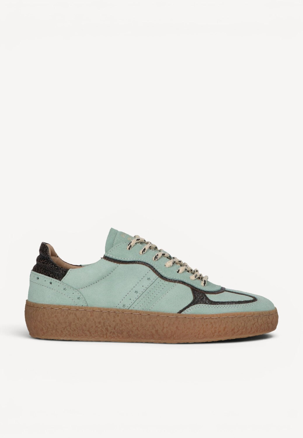 DAMES SPORTIEVE VETERSCHO-Groen suède/nubuck