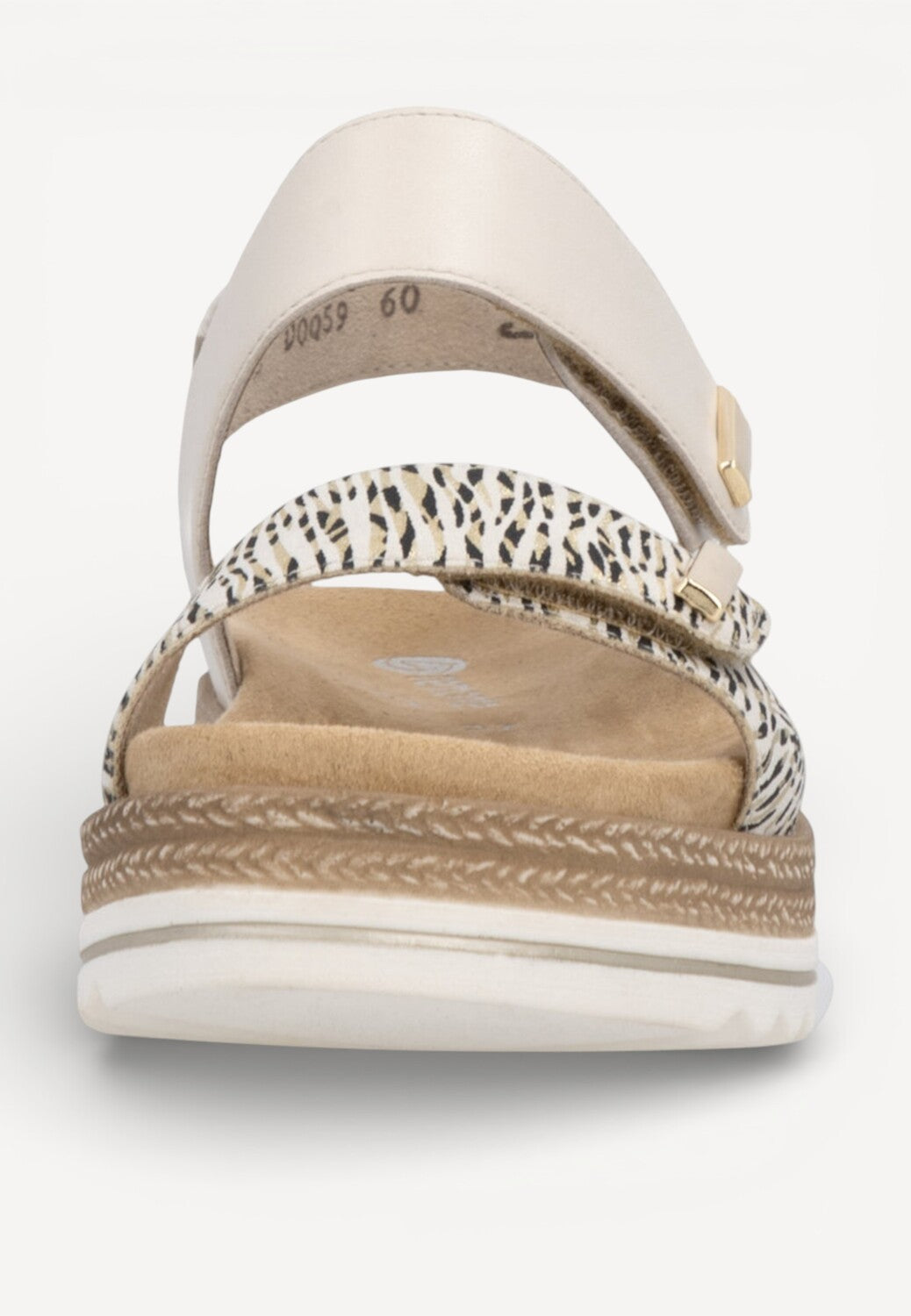 DAMES OPEN SCHOENEN-Beige combi kleur