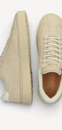 Heren veterschoenen-Beige suède/nubuck