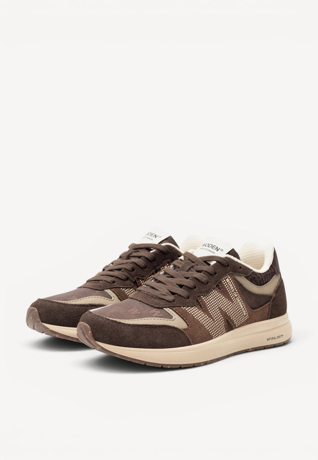 DAMES SPORTIEVE VETERSCHO-Bruin combi kleur