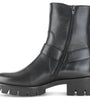 DAMES BOOTS+KORT LAARS-Zwart leer