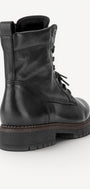 DAMES BOOTS+KORT LAARS-Zwart leer