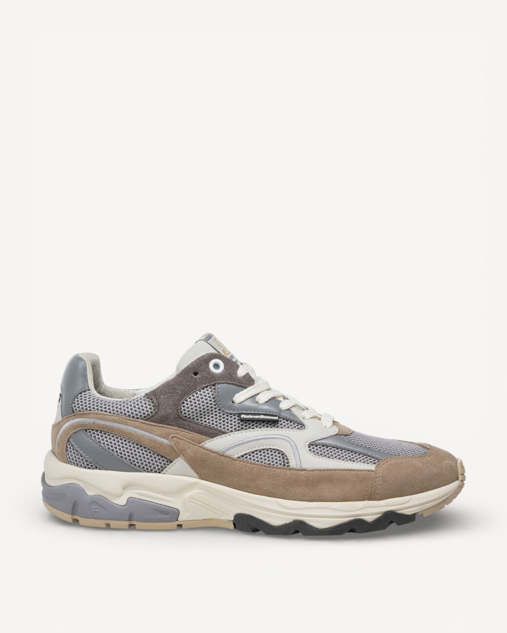 Heren veterschoenen-Bruin combi kleur