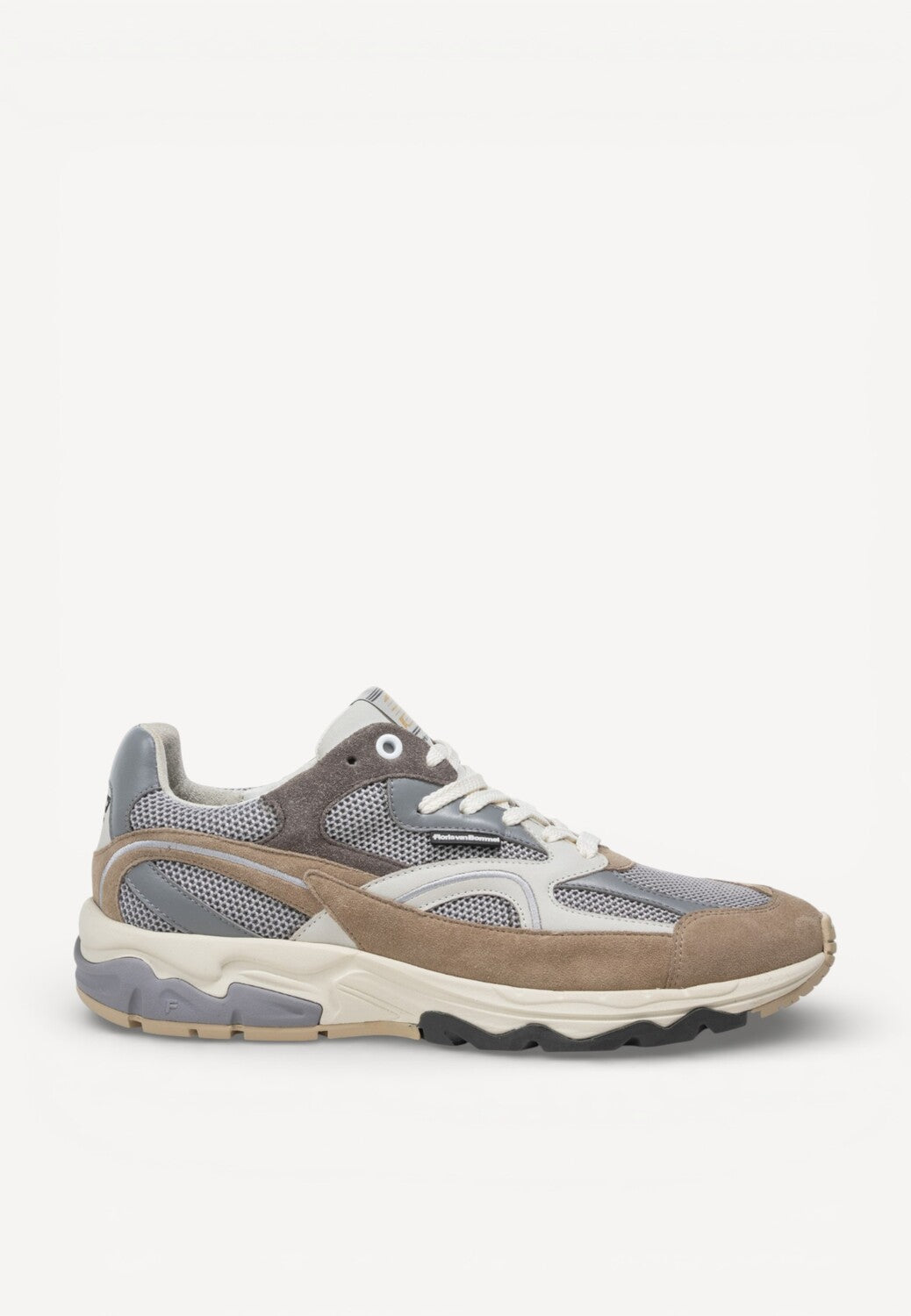 Heren veterschoenen-Bruin combi kleur