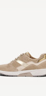 DAMES SPORTIEVE VETERSCHO-Beige suède/nubuck