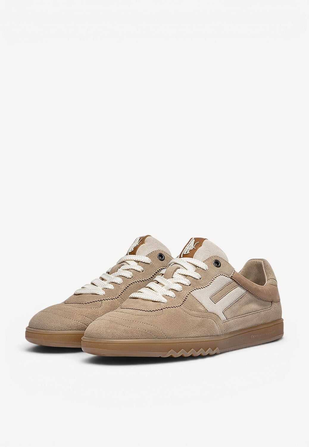 Heren veterschoenen-Bruin suède