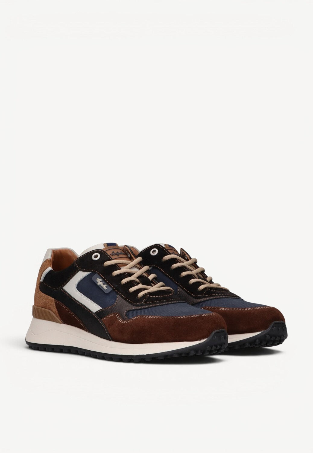 Heren veterschoenen-Bruin suède