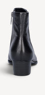 DAMES BOOTS+KORT LAARS-Zwart leer