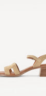 DAMES OPEN SCHOENEN-Beige suède/nubuck