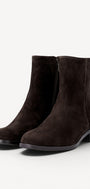 DAMES BOOTS+KORT LAARS-Zwart suède