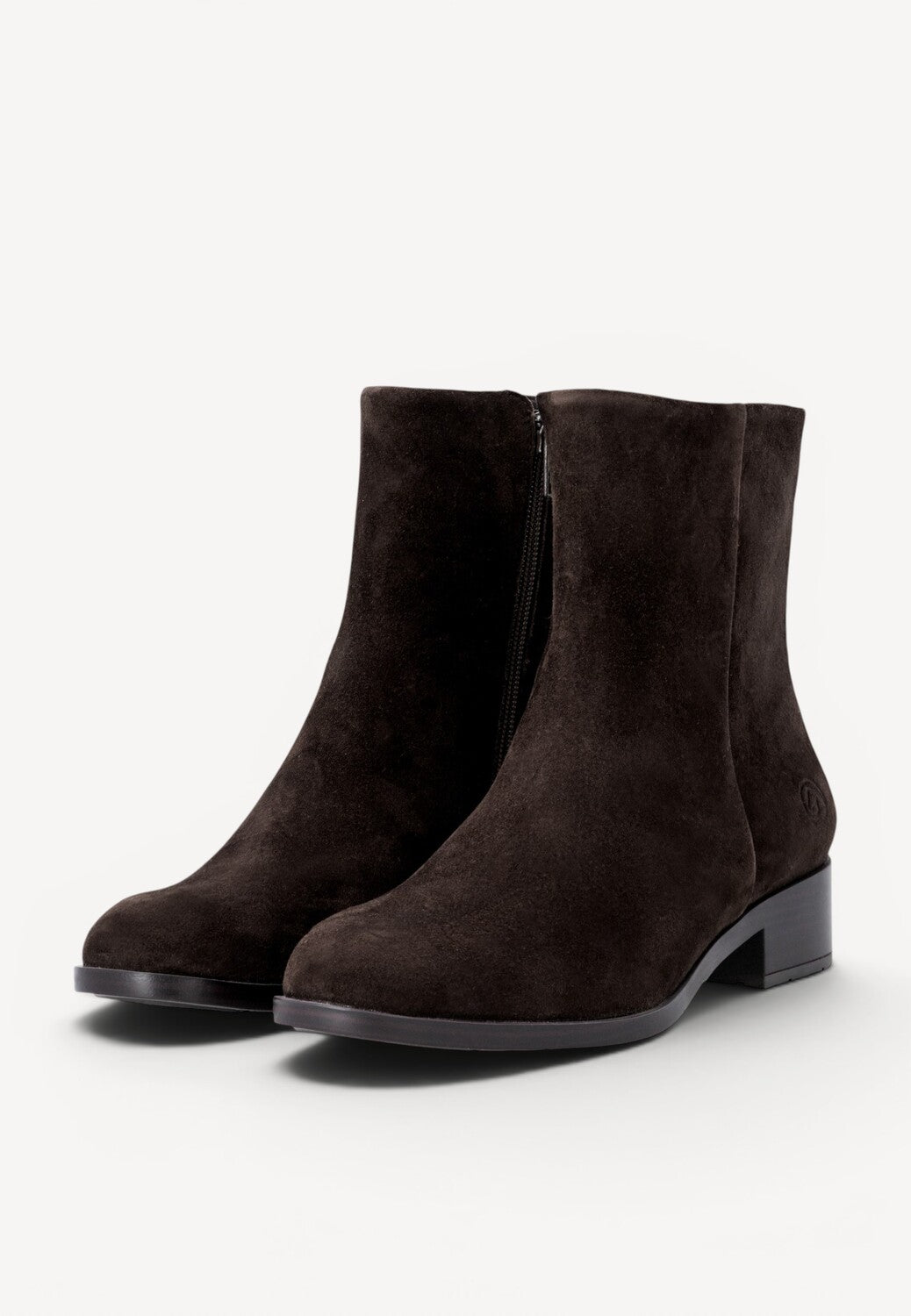 DAMES BOOTS+KORT LAARS-Zwart suède