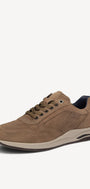 Heren veterschoenen-Bruin suède