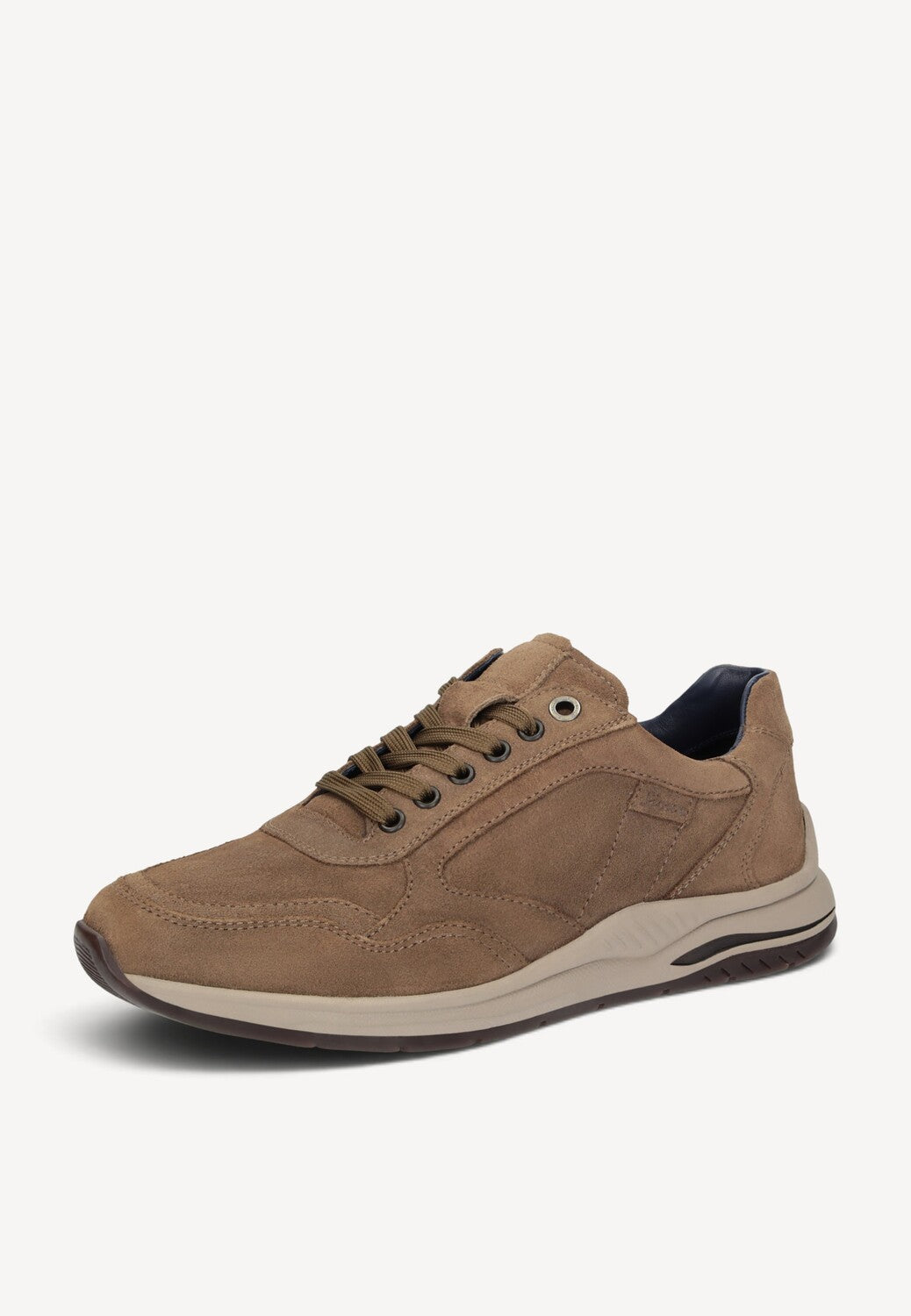 Heren veterschoenen-Bruin suède