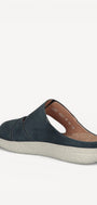 DAMES OPEN SCHOENEN-Blauw suède/nubuck