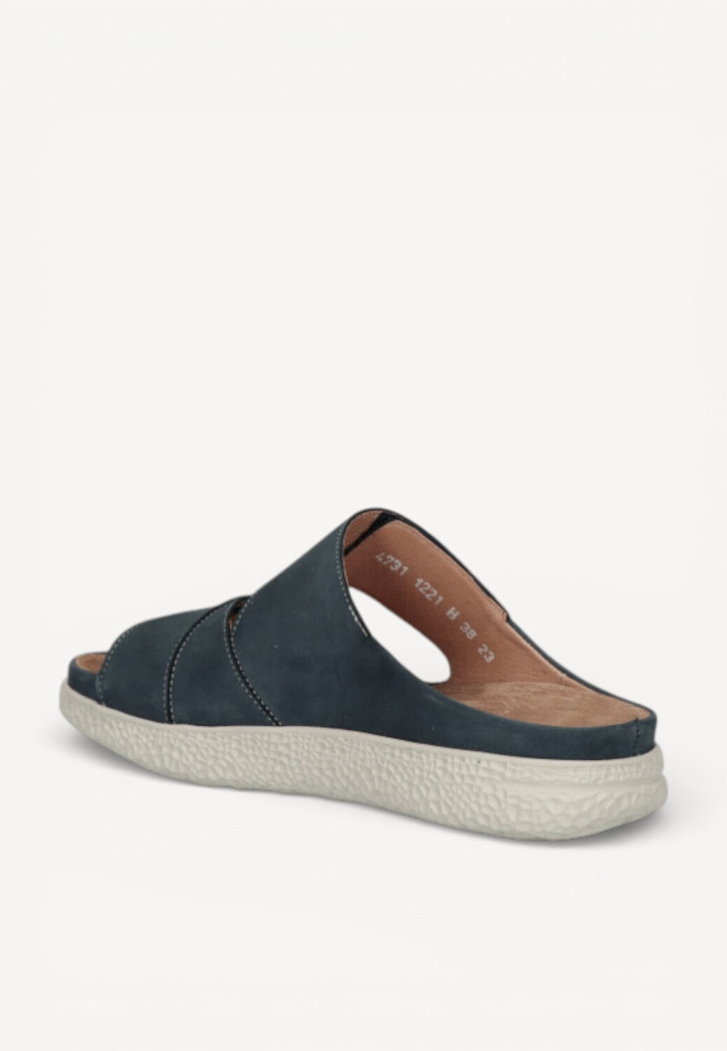 DAMES OPEN SCHOENEN-Blauw suède/nubuck