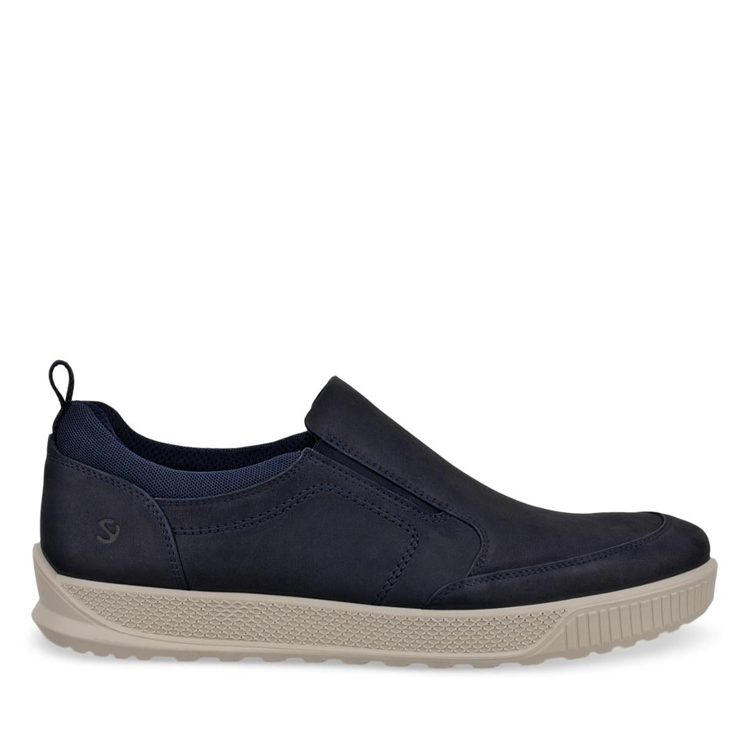 Heren instapper-Blauw suède/nubuck