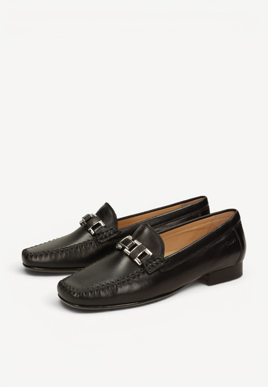 DAMES INSTAPSCHOENEN-Zwart leer