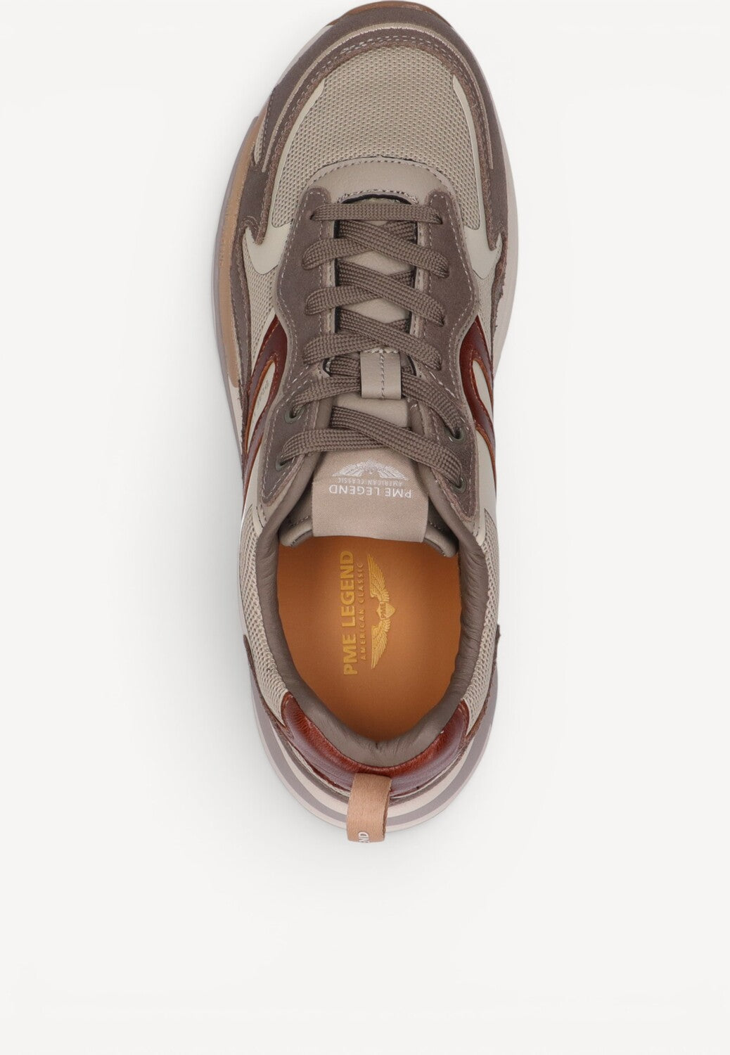 Heren veterschoenen-Beige suède/nubuck
