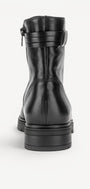 DAMES BOOTS+KORT LAARS-Zwart leer
