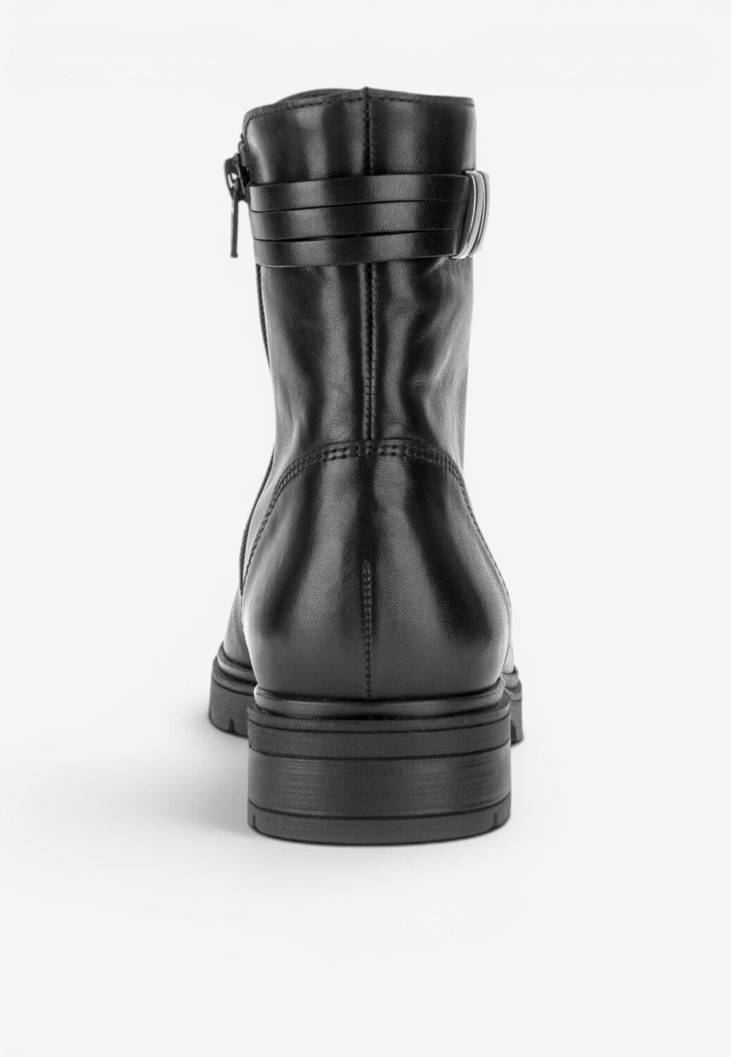 DAMES BOOTS+KORT LAARS-Zwart leer