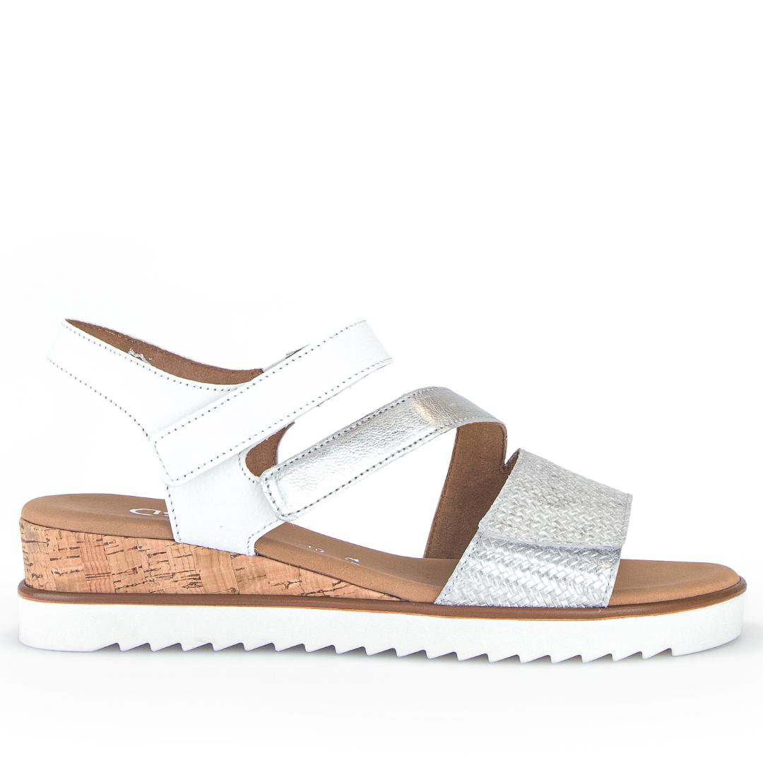 DAMES OPEN SCHOENEN-Zilver combi kleur