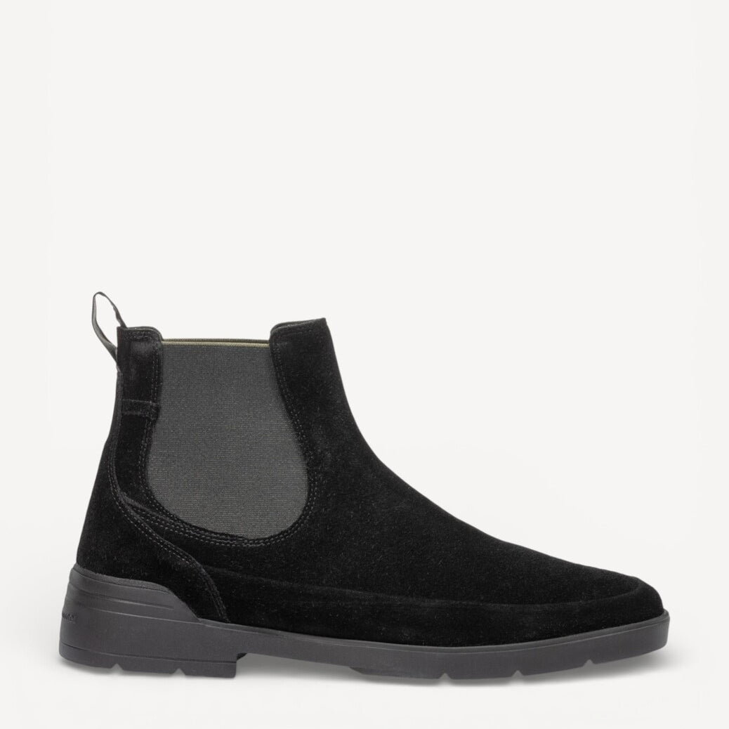 Heren boots-Zwart suède