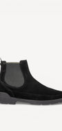 Heren boots-Zwart suède