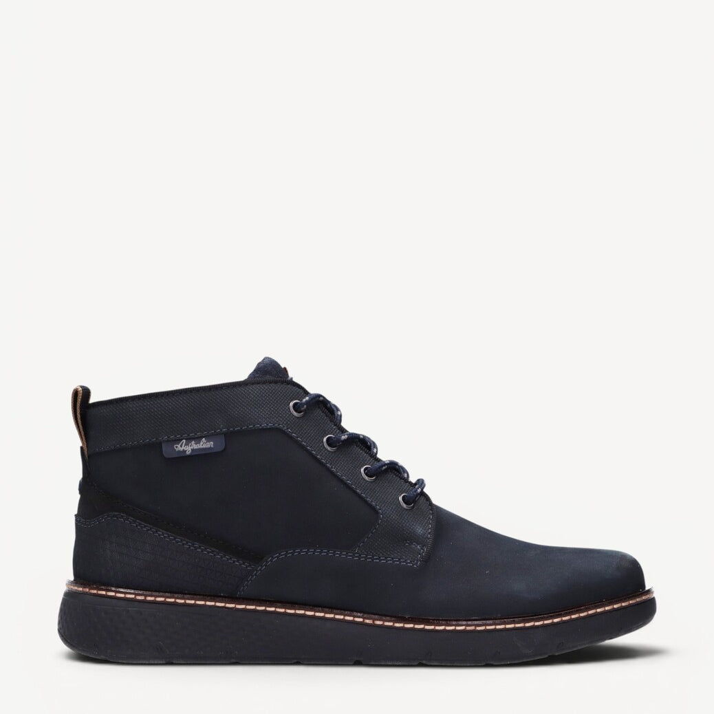 Heren boots-Blauw suède/nubuck