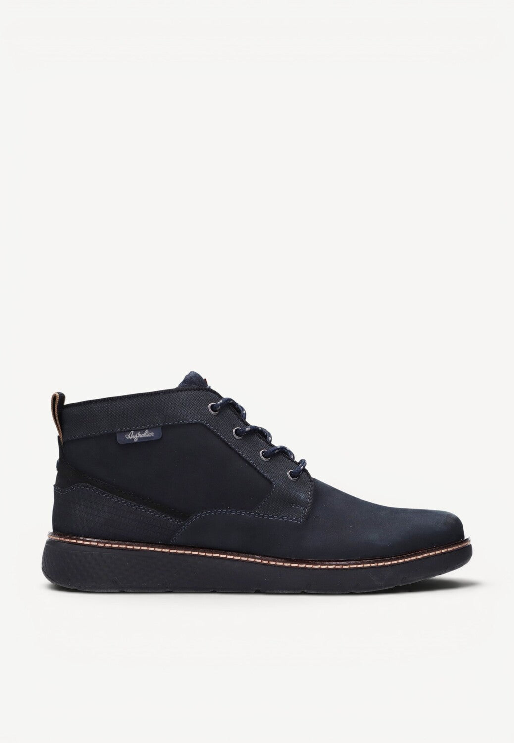 Heren boots-Blauw suède/nubuck