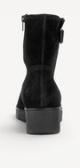 DAMES BOOTS+KORT LAARS-Zwart suède