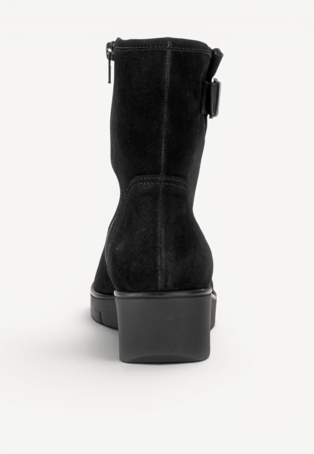 DAMES BOOTS+KORT LAARS-Zwart suède