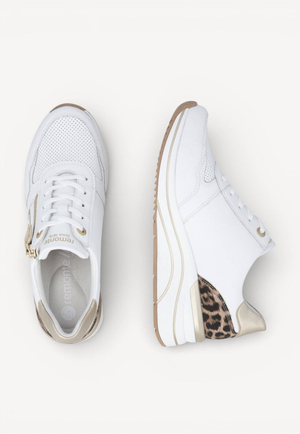 DAMES SPORTIEVE VETERSCHO-Wit leer