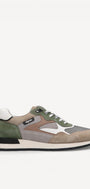 Heren veterschoenen-Beige combi kleur