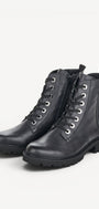 DAMES BOOTS+KORT LAARS-Blauw leer