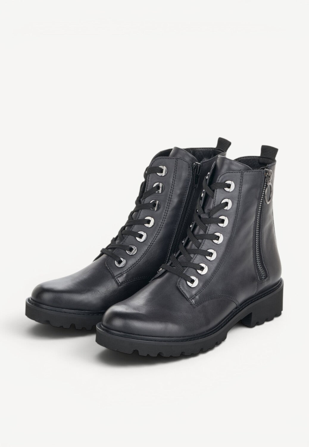 DAMES BOOTS+KORT LAARS-Blauw leer