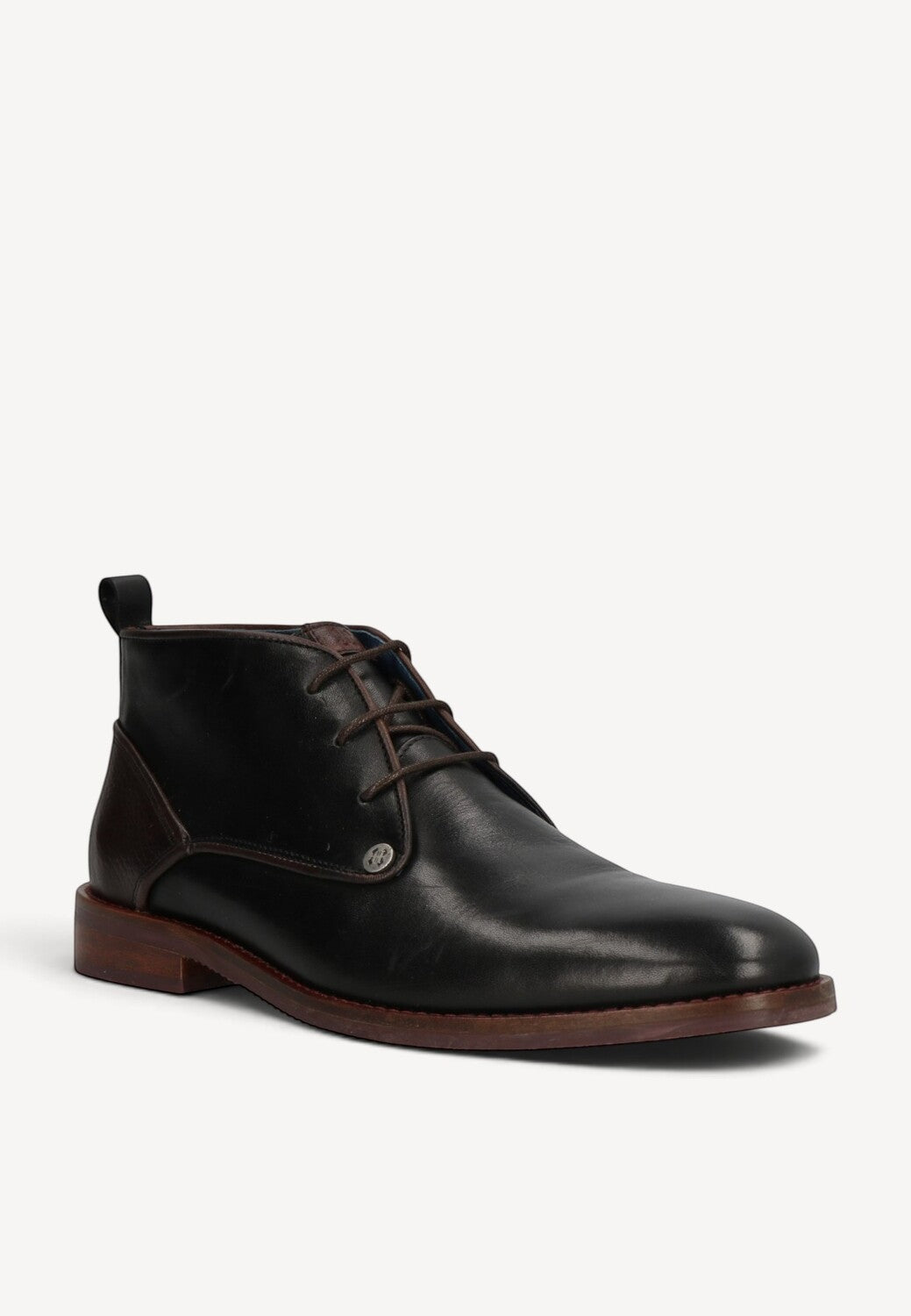 Heren boots-Zwart leer