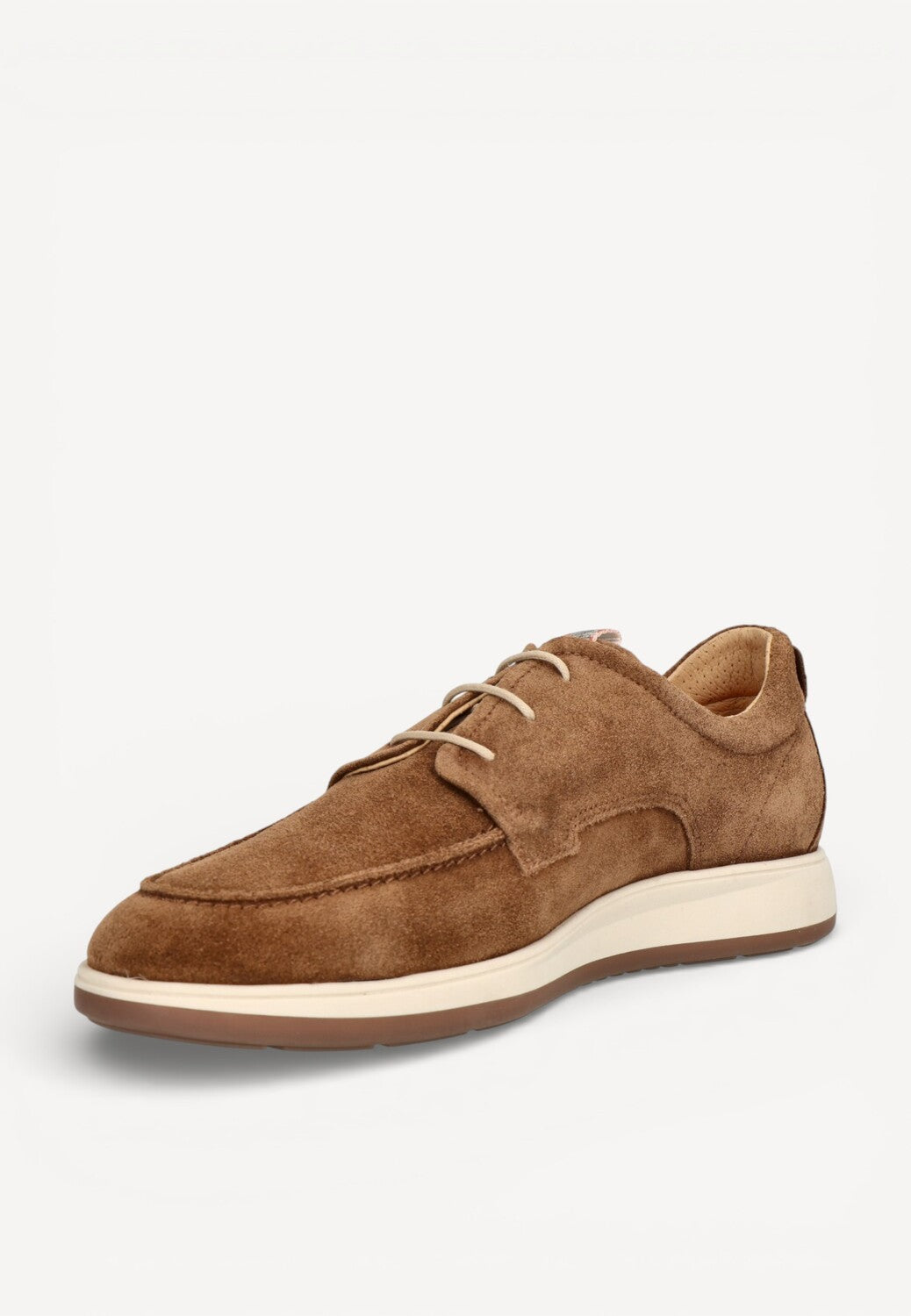 Heren veterschoenen-Bruin suède